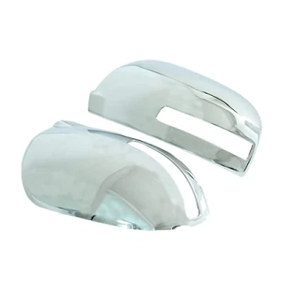 Image of Side Wing Mirror Cover Cap For Mitsubishi Outlander 2016 2017 2018 2019 ABS Chrome Rearview Exterior Door Trim Covers