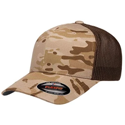 Image of Flexfit Trucker Cap, Multicam Arid/Brown, One Size
