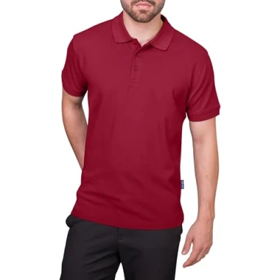 Image of HRM Men&#039;s 301 T Shirt, Bordeaux/Burgundy, 3XL