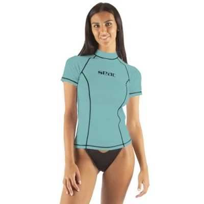 Image of Seac T Sun Short Lady, Rash Guard for Swimming, Surfing, Diving, UV protection