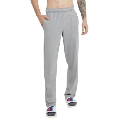 Image of Champion Men&#039;s Open Light Weight Jersey Sweatpant pajama bottoms, Oxford Grey, M UK