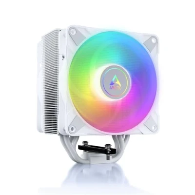 Image of ARCTIC Freezer 36 A RGB Single tower CPU cooler with push pull, two pressure optimised 120 mm P fans and ARGB lighting, fluid dynamic bearing, 200 2000 rpm, 4 heatpipes, incl. MX 6 White