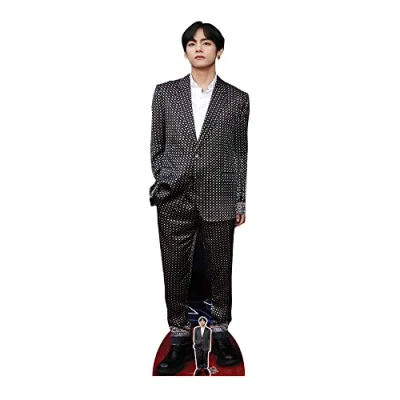 Image of CS958 V Check Kim Tae hyung Bangtan Boys Lifesize Cardboard Cutout With Free Mini