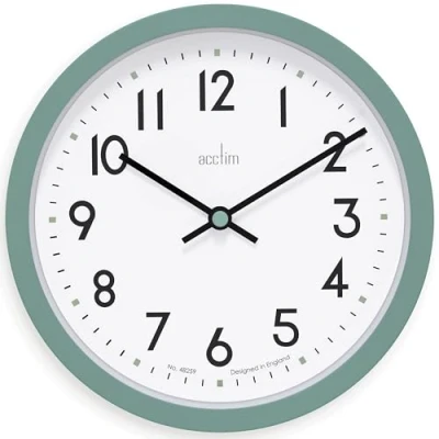 Image of Acctim Elstow 22845 Wall Clock in Meadow Green