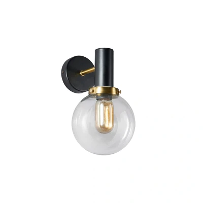 Image of Spa Arras Single Globe Wall Light Satin Brass