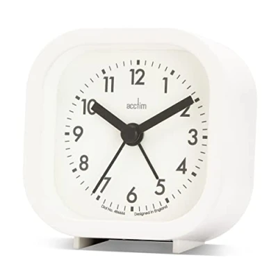 Image of Acctim Robyn Mini Bedside Alarm Clock White