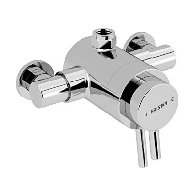Image of Bristan PM2 CSHXTVO C Prism Exposed Concentric Top Outlet Shower Valve, Chrome