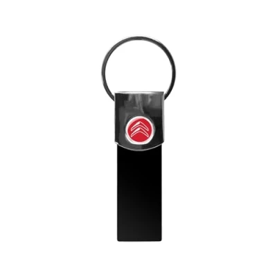 Image of Citroen Racing Official Metal Keyring, Black Red Logo, Taglia unica, Classic