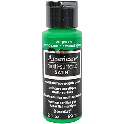Image of DecoArt Acrylics Multi Purpose Paint, Turf Green Satin
