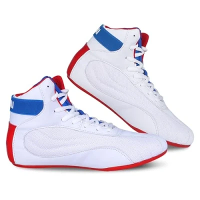 Image of Men&#039;s Wrestling Shoes Boots,High top Boxing Shoes,Boxing Boots Mens Boys,Comfort Lightweight Breathable Mesh Upper,for Fighting Powerlifting Bodybuilding Footwear.