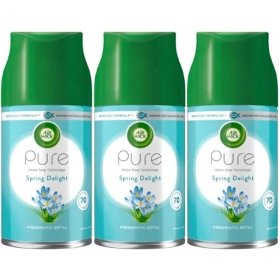 Image of Air Wick Freshmatic 250ml (3 Refills, Pure Spring Delight)