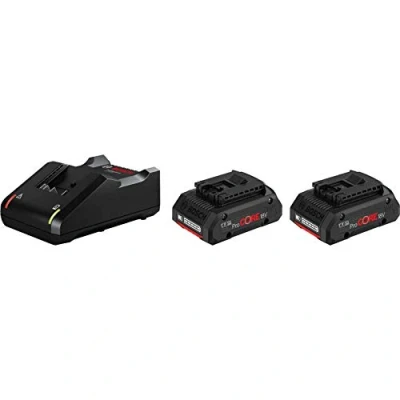 Image of Bosch Professional 1600A01BA4 2 x ProCORE18V 4Ah + GAL 18V 40 Cordless Tool Battery Packs
