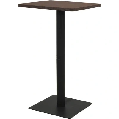 Image of vidaXL Bistro Table Dark Ash 70x70x107 cm