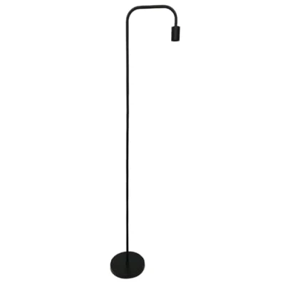 Image of firstchoicelighting Retro Industrial Design Floor Light or Standing Lamp, Matt Black Finish, Height 151cm, Requires LED Bulb