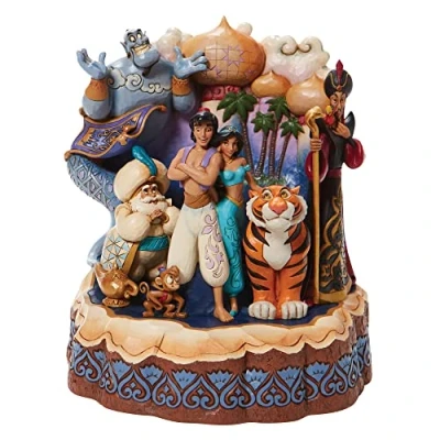 Image of Disney Traditions Aladdin Carved By Heart Figurine 19.5cm