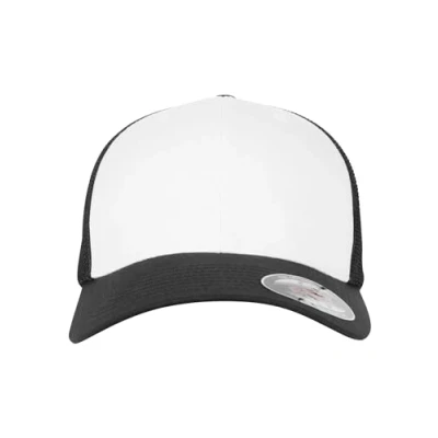 Image of Flexfit Mesh Colored Front Unisex Kappe für Damen und Herren, Mehrfarbig (blk/Wht), S/M