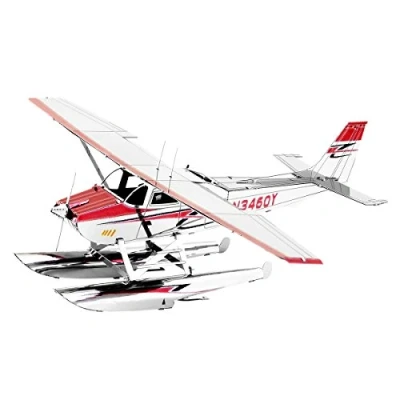 Image of Metal Earth Cessna 182 3D Puzzle Aviation Building Models for Adults Moderate Level 11.61 x 14.2 4.5cm