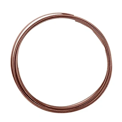 Image of Vaessen Creative Aluminium flat wire 10x1mm 2,5m chocolate,