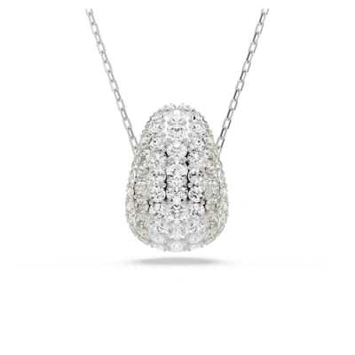 Image of Swarovski Sublima pendant, Round cut, White, Rhodium plated