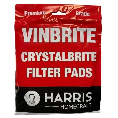 Image of Pack Of 5 Harris Premium Grade Crystalbrite Pads To Fit Mk 3 Vinbrite Filter