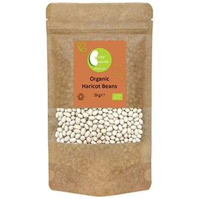 Image of Organic Haricot Beans Certified by Busy (3kg)