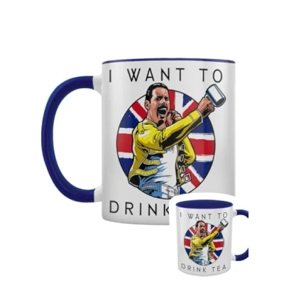 Image of Grindstore I Want to Drink Tea Blue Inner 2 Tone Mug