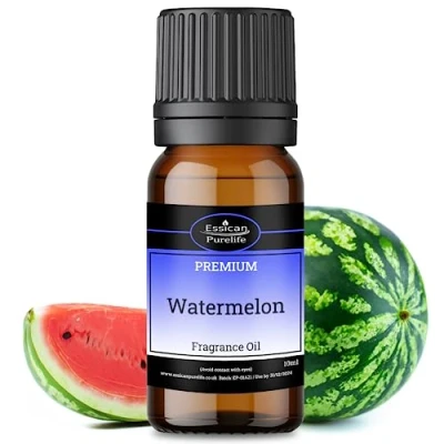 Image of Watermelon Fragrance Oils 10ml, Scented for Burners, Aromatherapy, Essential Diffuser Premium, Perfect Diffuser, Slime, Cosmetics, Wax Melts and Relaxation