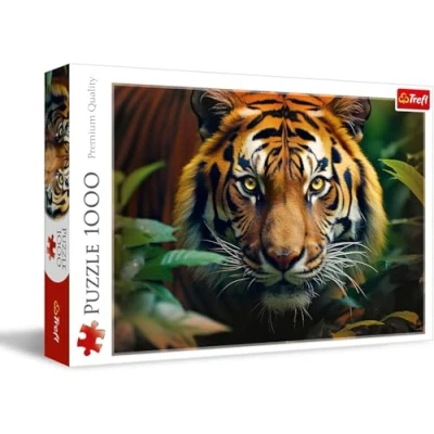 Image of Trefl Wild Tiger 1000 Piece Jigsaw Puzzles for Adults &amp; Children Aged 12+ Siberian Animal Puzzle