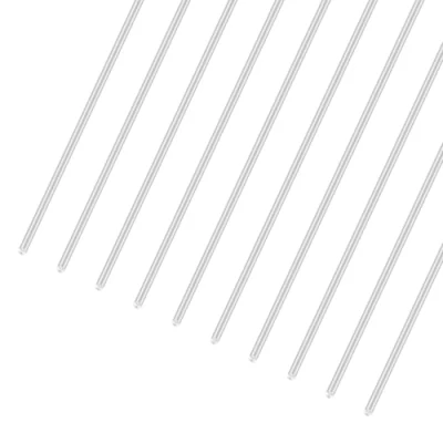 Image of LAVMHAB 6063 Aluminum Round Rod 2mm x 200mm, Solid Shaft Rods Bar for DIY Crafts Models (10pcs)