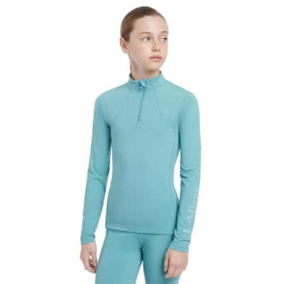 Image of LeMieux Young Rider Childrens Base Layer (UK, Age, 7 Years, 8 Regular, Lagoon)