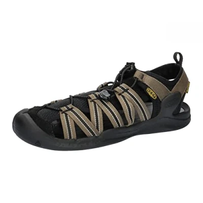Image of KEEN Men&#039;s Drift Creek H2 Sandal, Dark Olive/Black, 12 UK