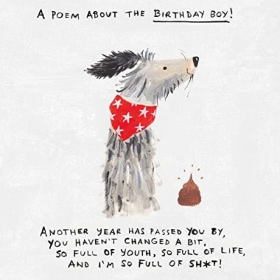 Image of Male Birthday Card, Boy Funny Card For Him, Greetings Cards, Cards Him