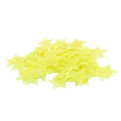 Image of 200Pcs Luminous Stars Wall Stickers, Yellow Home Ceiling Glow in The Dark Stickers for Celling Childrens Rooms, Baby, Children Bedroom