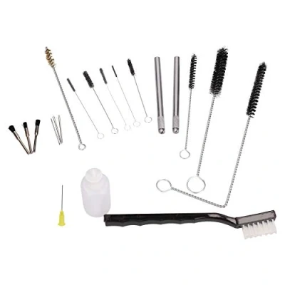 Image of AB Tools Air Spray Gun Cleaning Kit for Brushes Suction Gravity Feed HVLP Detail 23pc