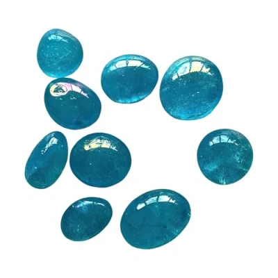 Image of VIE Tumbled Crystals, Pack of 12, Aqua Aura Quartz
