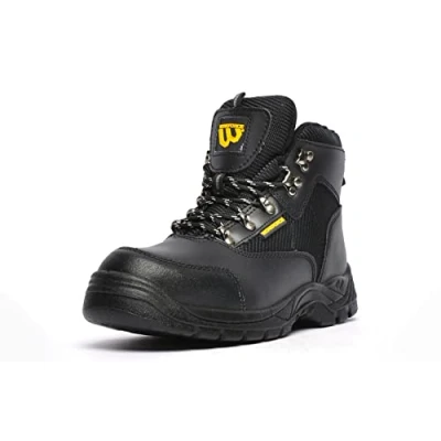 Image of Workforce WF41 Steel Toe Cap Safety Boots, Size 7 UK Black