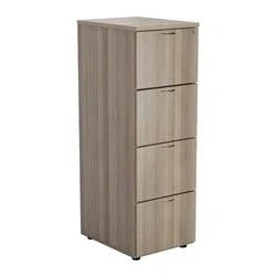 Image of Mezzo 4 Drawer Filing Cabinet Grey Oak TES4FCGO