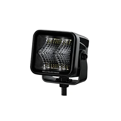 Image of HELLA 1FA 358 176 841 LED Spotlight Black Magic Cube 2.7&#039;&#039; 12/24V mounting/Bolted Short distance lighting Cable: 500mm Plug: DEUTSCH plug
