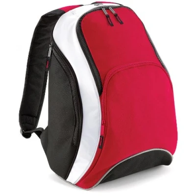 Image of BagBase BG571CRBK Teamwear Backpack Classic Red/Black/White, Medium
