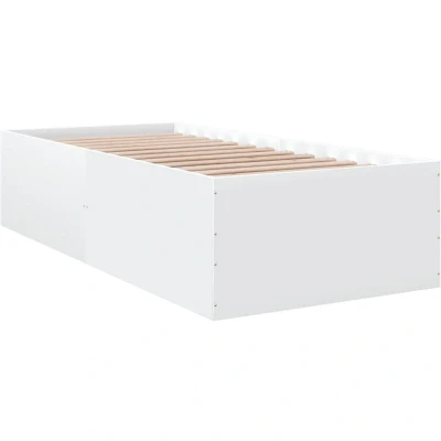 Image of vidaXL Bed Frame without Mattress White 90x200 cm