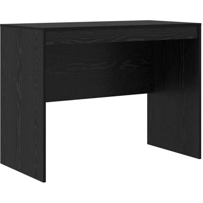 Image of vidaXL Writing Desk Black oak Engineered wood 100 x 50 76 cm Durable