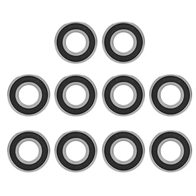 Image of 6002 2rs, Hilitand Mini Ball Bearings, 10 Pcs 2RS Bearing, Rubber Sealed Deep groove Bearings 15mmx32mmx9mm