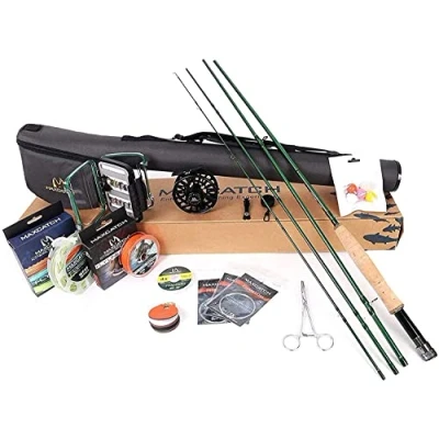 Image of MAXIMUMCATCH Maxcatch Premier Fly Fishing Rod and Reel Combo Complete 9&#039; Outfit