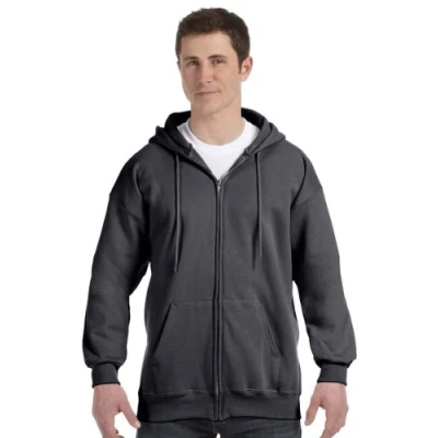 Image of Hanes Mens F280 Athletic Hoodies, Charcoal Heather, XXL UK