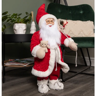 Image of 60cm Red Standing Jumbo Papa Noel Santa Claus Indoor Decoration