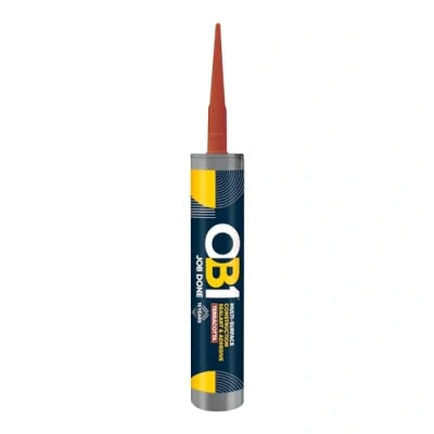 Image of OB1 Terracotta Multi Surface Construction Sealant &amp; Adhesive Hybrid Technology Excellent Chemical Resistance Water Resistant Weather Food Safe 290ml