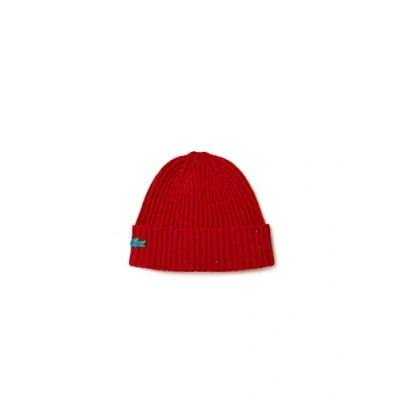 Image of Lacoste Unisex_Adult Rb1981 Beanie Hat, Nepse Red, One Size