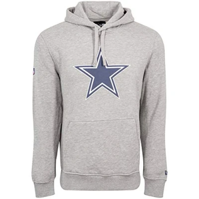Image of New Era Dallas Cowboys Hoody Team Logo Po Heather Grey M