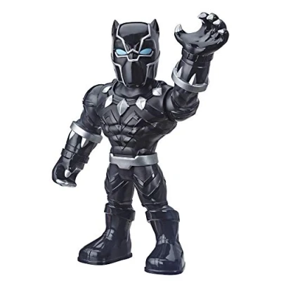 Image of Super Hero Adventures Playskool Heroes Marvel Mega Mighties Black Panther Collectible 10&quot; Action Figure, Toys for Kids Ages 3 &amp; Up