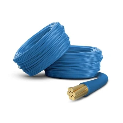 Image of Primes DIY Single Core Conduit Cable 1.5mm Copper Wire Insulated PVC, Stranded Flexible Coil 6491X Electrical Wire, BASEC Approved Blue Neutral (1 Meter), Home Improvement